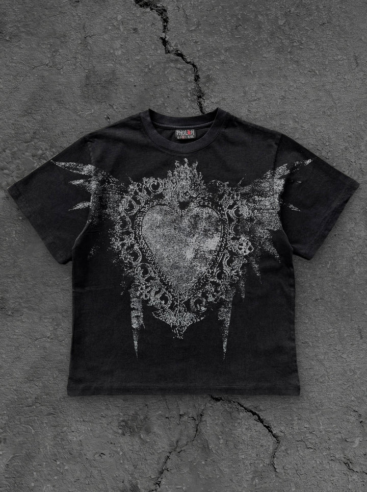 Pholoh Crowned Heart Graphic Tee Pholoh Crowned Heart Graphic Tee