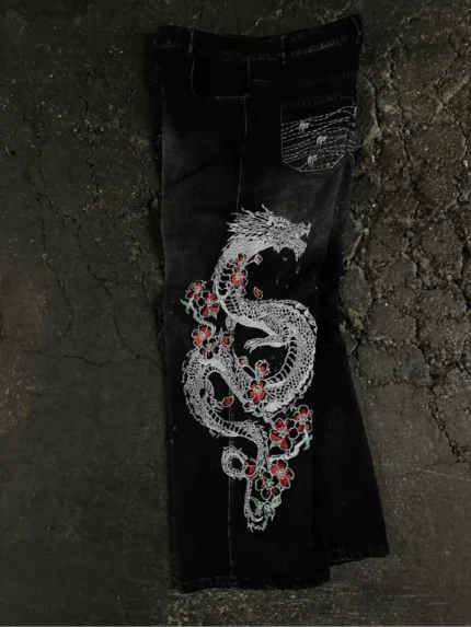 Pholoh Dragon Jeans Black