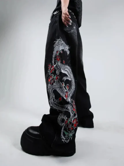 Pholoh Dragon Jeans Black D