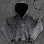 Pholoh Embroidered Hoodie Black