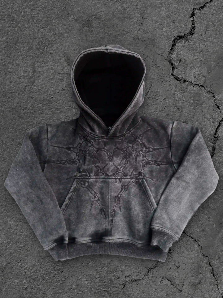 Pholoh Embroidered Hoodie Black Pholoh Embroidered Hoodie Black