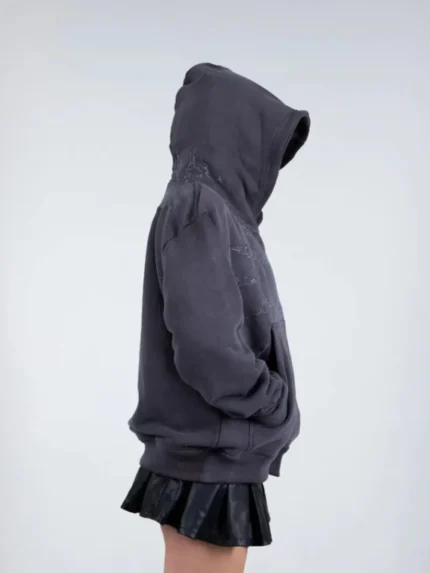 Pholoh Half a Million Embroidered Hoodie Grey 1