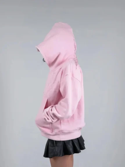 Pholoh Half a Million Embroidered Hoodie Light Pink 1